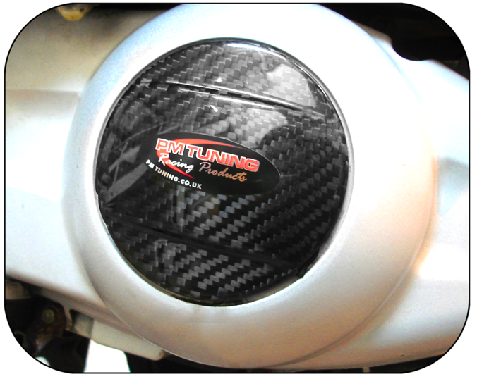 Carbon Fibre Engine Rolling Nut Cover - Vespa /Gilera/ Piaggio  4 Stroke
