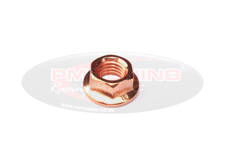 Genuine Piaggio M7 Copper Plated Exhaust Nut - PM Tuning