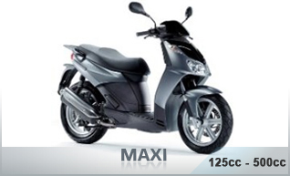 MAXI SCOOTER 125cc - 500cc